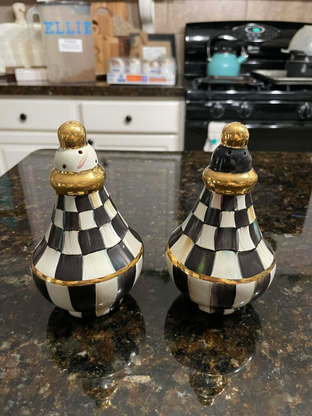Mackenzie-Child Salt/Pepper Shakers